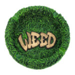 Resin Ashtray Weed 13cm