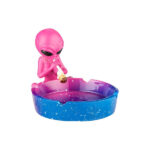 Ashtray Alien Blue Pink 12.5cm