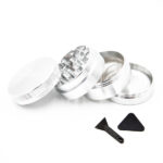 Aluminium Grinder Silver 4 Parts 50mm