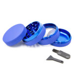 Silicone coated Grinder Blue 4 Parts 50mm