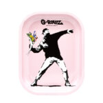 G-Rollz Banksy Flower Thrower Vassoio rosa "S" (140 x 180 mm)